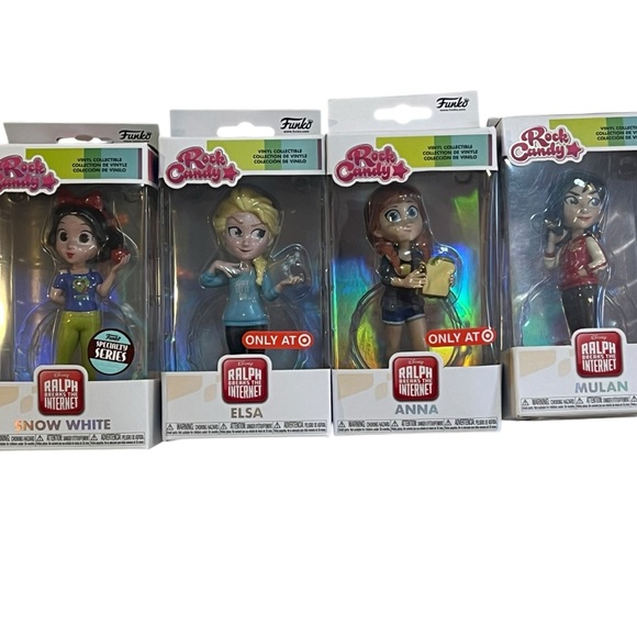 DISNEY FUNKO Rock Candy figures Snow White, Mulan, Elsa, Anna new in boxes - Picture 7 of 8